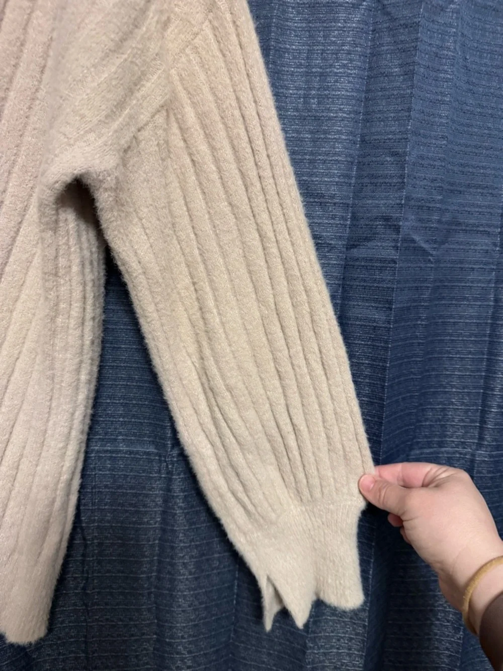 aerie ribbed knit oversized soft sweater Size Large